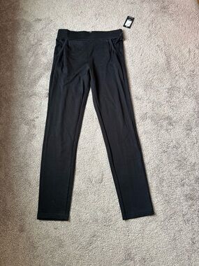 Traction by NY Apparel Black Leggings SIZE M NWT High Rise Stretch Pants